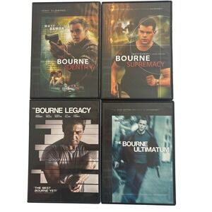 Universal Pictures Bourne Collection DVD Set 4 Movies Matt Damon Jeremy Renner